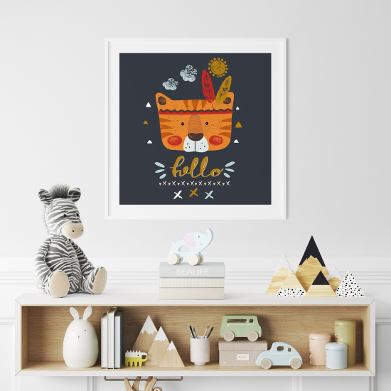 Poster per Bambini - Tigre Ciao