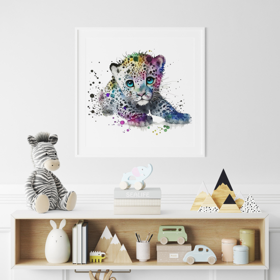 Poster per Bambini - Tigre colorato