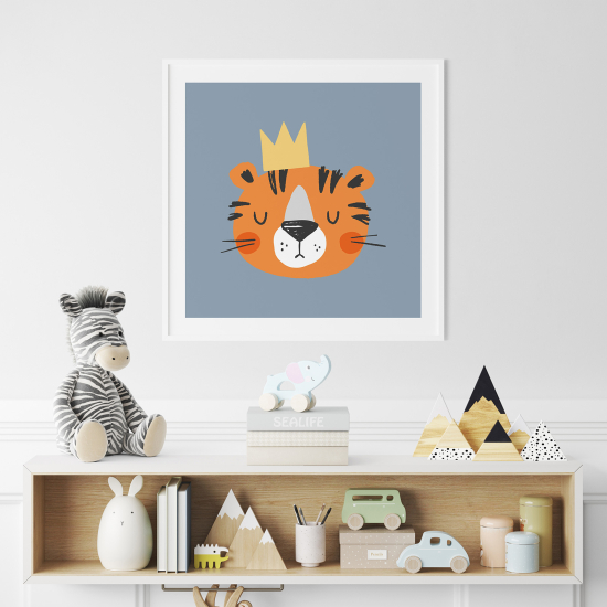 Poster per Bambini - Tigre re