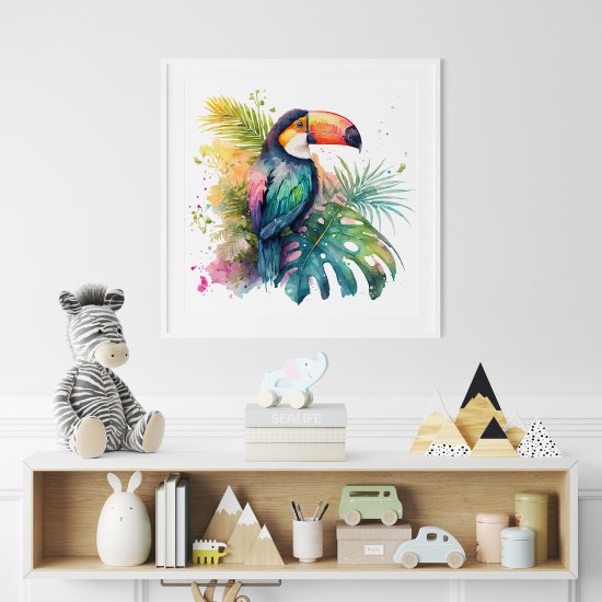 Poster per Bambini - Tucano colorato
