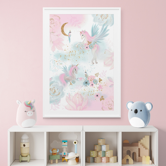Poster per bambini - Unicorni magici