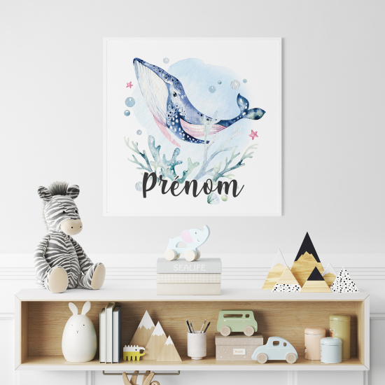 Poster personalizzato per bambini - Balena