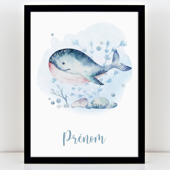 Poster personalizzato per bambini - Balena