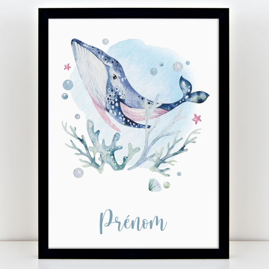 Poster personalizzato per bambini - Balena