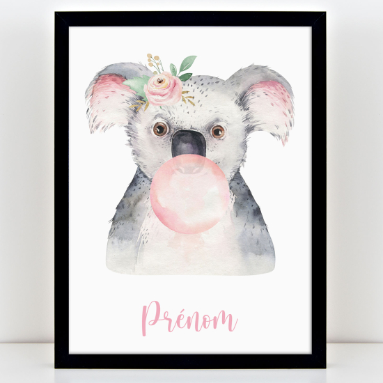 Poster personalizzato per bambini - Bolla di koala