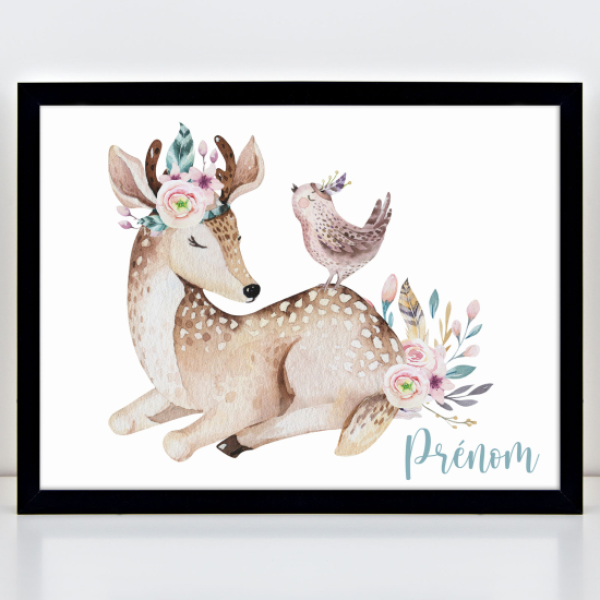 Poster personalizzato per bambini - Cerbiatta