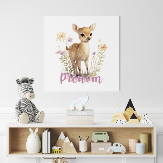 Poster personalizzato per bambini - Cerbiatto