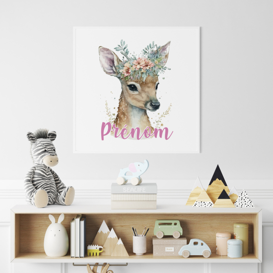 Poster personalizzato per bambini - Cerbiatto