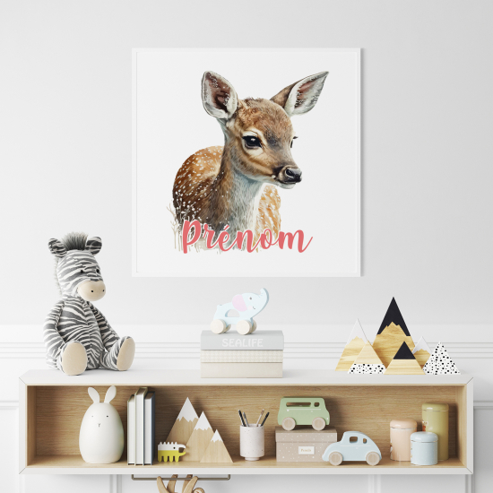 Poster personalizzato per bambini - Cerbiatto