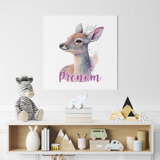 Poster personalizzato per bambini - Cerbiatto