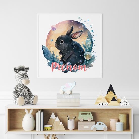 Poster personalizzato per bambini - Coniglio