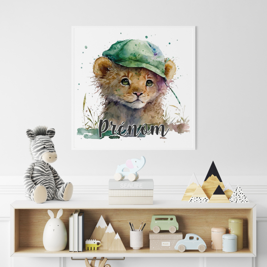 Poster personalizzato per bambini - Cucciolo di leone