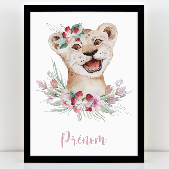 Poster personalizzato per bambini - Cucciolo di leone