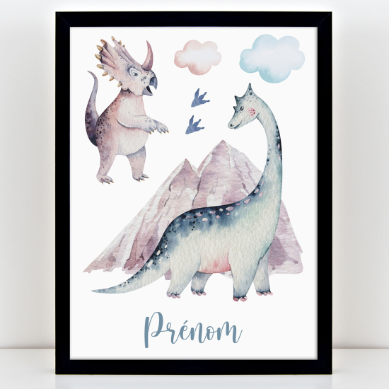 Poster personalizzato per bambini - Dinosauri