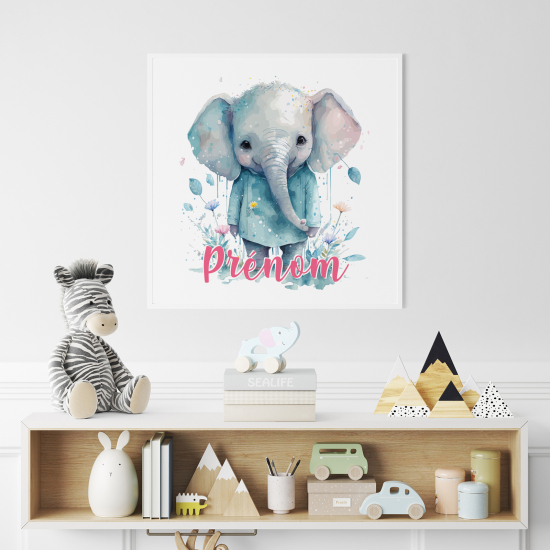 Poster personalizzato per bambini - Elefantino