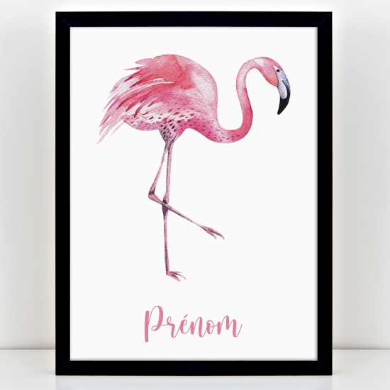 Poster personalizzato per bambini - Fenicottero rosa