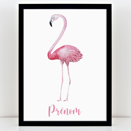 Poster personalizzato per bambini - Fenicottero rosa
