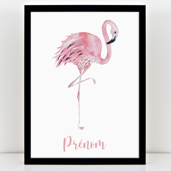 Poster personalizzato per bambini - Fenicottero rosa