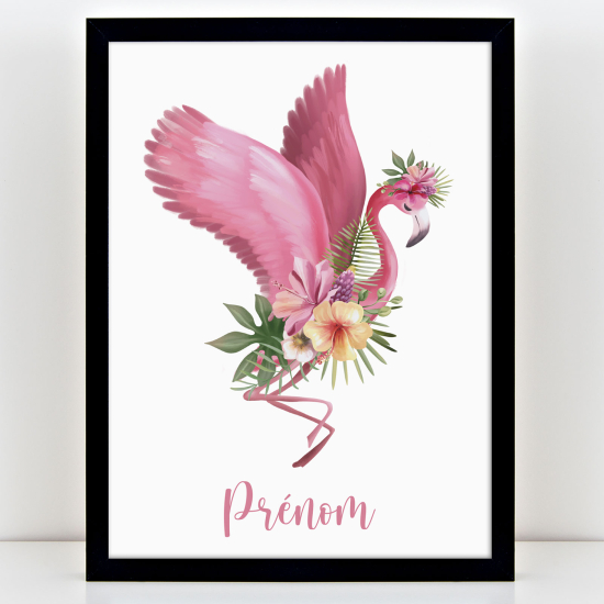 Poster personalizzato per bambini - Fenicottero rosa