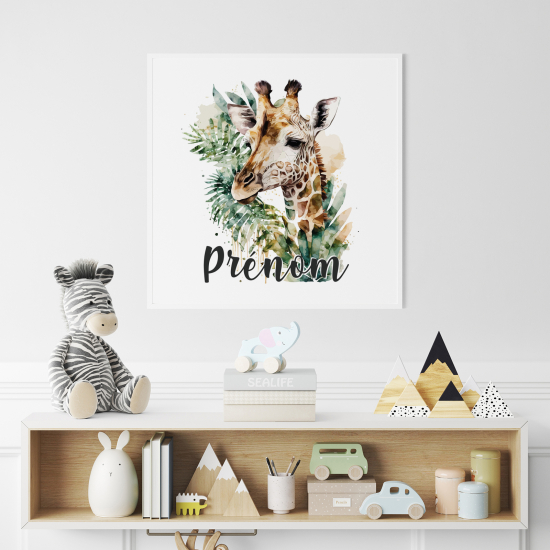 Poster personalizzato per bambini - Giraffa