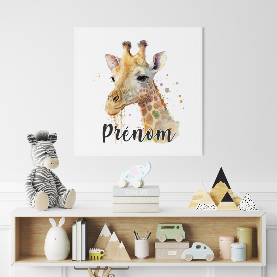 Poster personalizzato per bambini - Giraffa