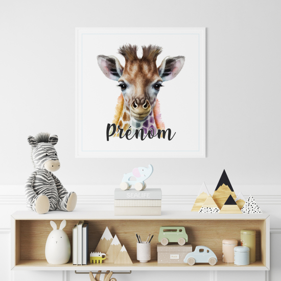 Poster personalizzato per bambini - Giraffa