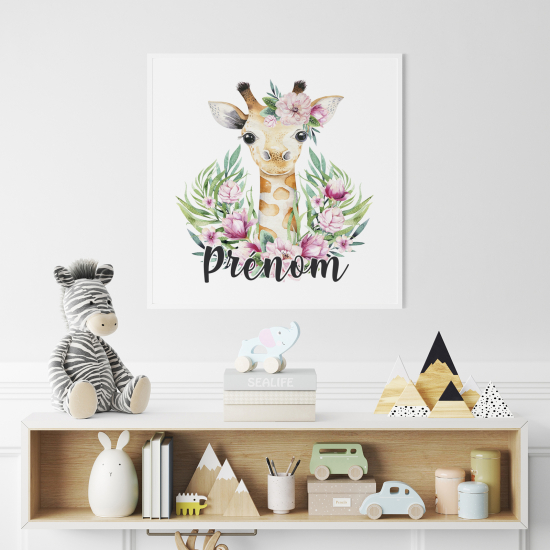 Poster personalizzato per bambini - Giraffa