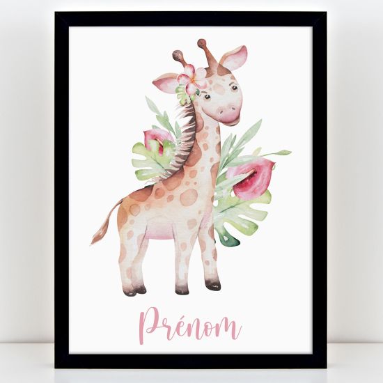 Poster personalizzato per bambini - Giraffa