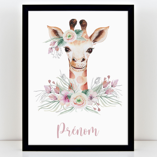 Poster personalizzato per bambini - Giraffa