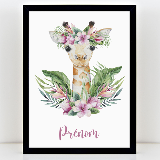 Poster personalizzato per bambini - Giraffa