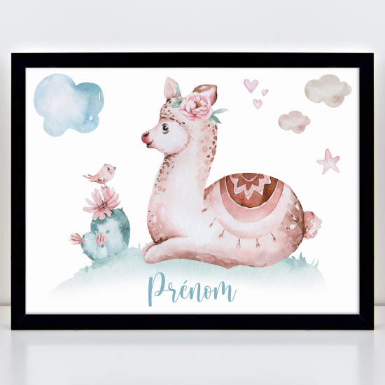 Poster personalizzato per bambini - Lama
