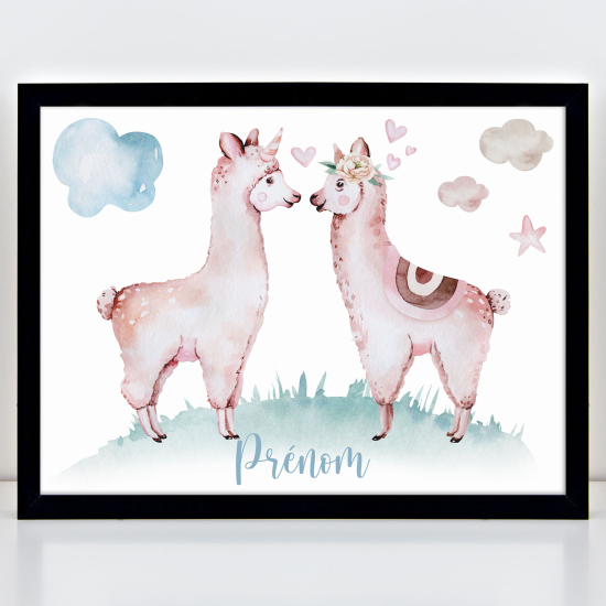 Poster personalizzato per bambini - Lama