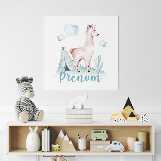 Poster personalizzato per bambini - Lama Indiano