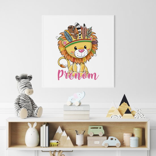 Poster personalizzato per bambini - Leone