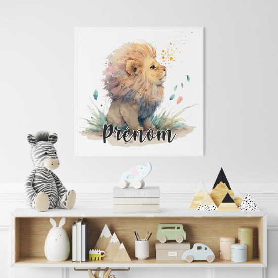 Poster personalizzato per bambini - Leone