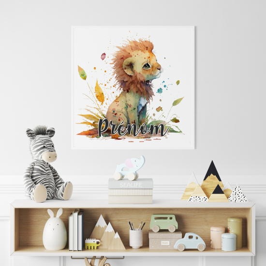Poster personalizzato per bambini - Leone