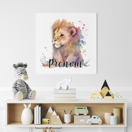 Poster personalizzato per bambini - Leone