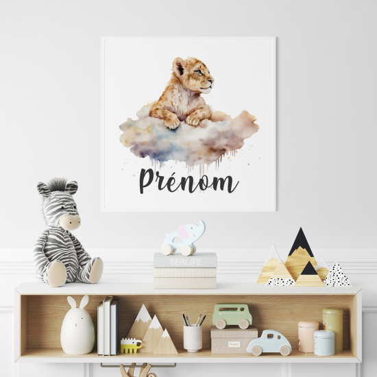 Poster personalizzato per bambini - Leone