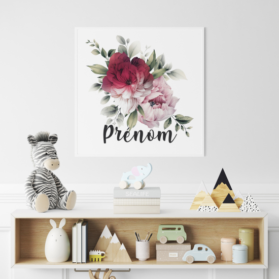 Poster personalizzato per bambini - Mazzo di Fiori