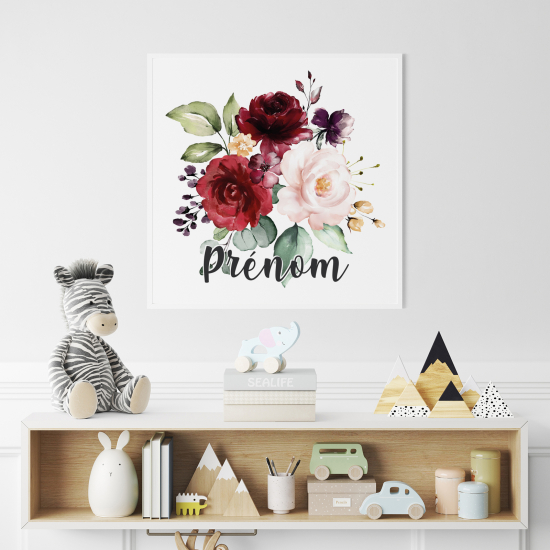 Poster personalizzato per bambini - Mazzo di Fiori
