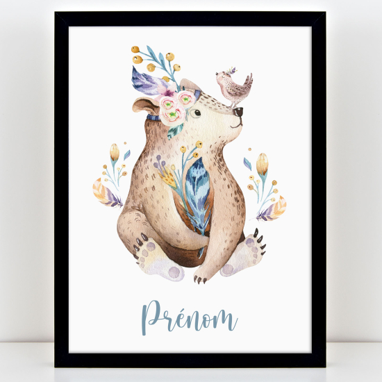 Poster personalizzato per bambini - Orso