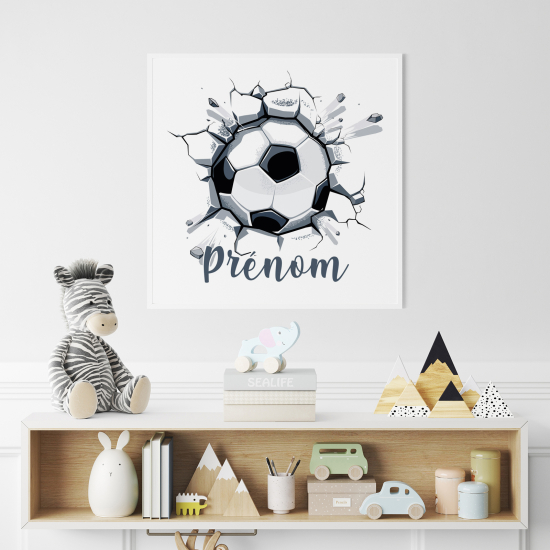 Poster personalizzato per bambini - Pallone da calcio