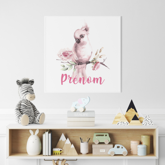 Poster personalizzato per bambini - Pappagallo
