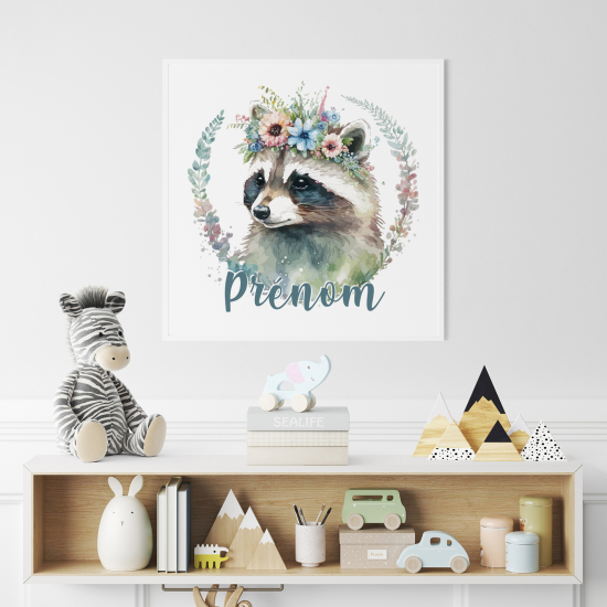 Poster personalizzato per bambini - Procione