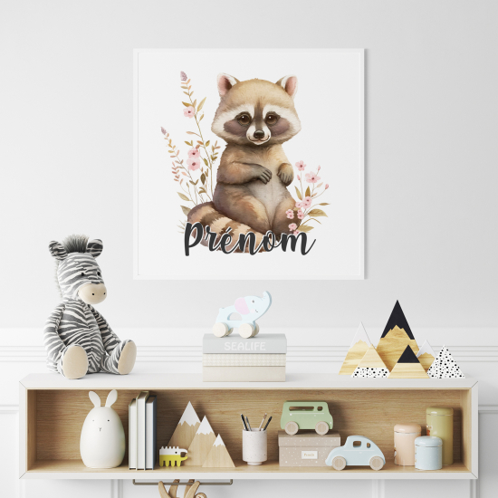 Poster personalizzato per bambini - Procione