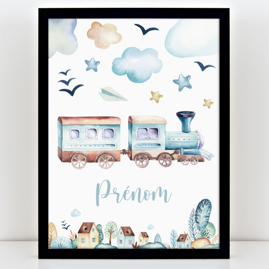 Poster personalizzato per bambini - Treno