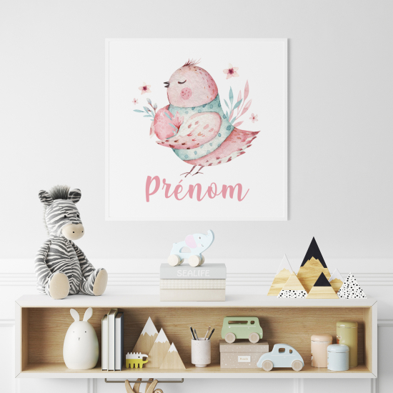 Poster personalizzato per bambini - Uccellino Mignon