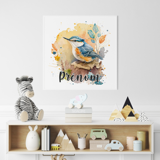 Poster personalizzato per bambini - Uccello