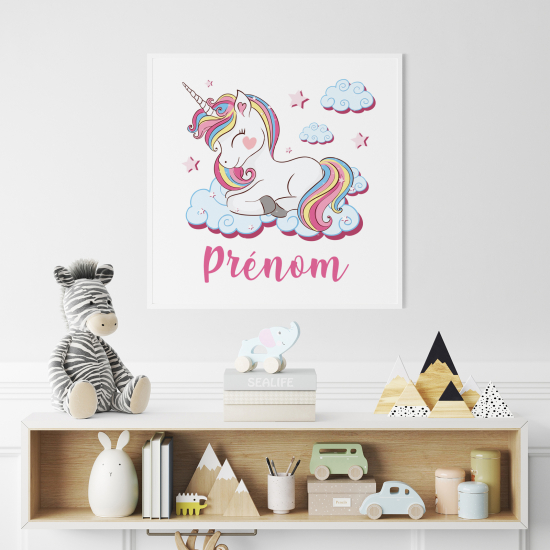 Poster personalizzato per bambini - Unicorno