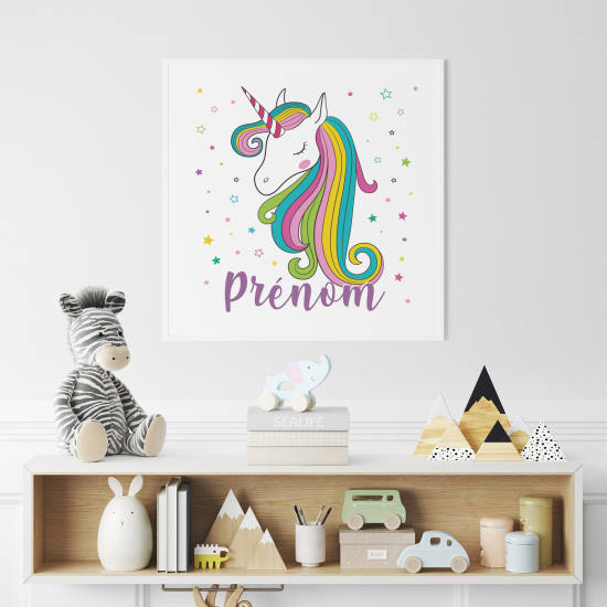 Poster personalizzato per bambini - Unicorno